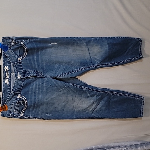Seven7 Distressed Jeans Skinny Size 18 - Picture 1 of 2